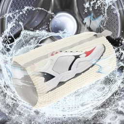 Allecto plus - Herbruikbare waszakken met ritssluiting voor de wasmachine - bescherming voor schoenen - set van 2 - wit — thumbnail 3