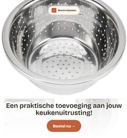 Dailygoods- Wasmand Roestvrij Staal - Multifunctionele Zeef — thumbnail 3