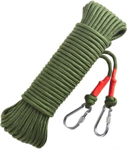 Waslijn Staaldraad - Nylon Waslijn - Buiten Drogen - Robuust Winddicht - 8 mm dik - Wit — thumbnail 5