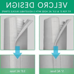 Luchtconditioner Afvoerslang Isolatie Cover met 3 Bevestigingsbanden voor Drenage Hoses van 12.5 cm en 15 cm — thumbnail 2