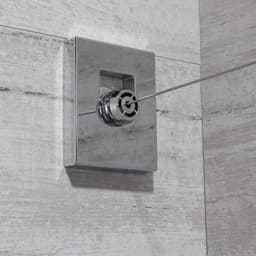 Wasknijperlijn - Drooglijn Telescopisch - Kleding Drogen - Perforatievrij Bevestigen - 4.2m - Goud — thumbnail 2