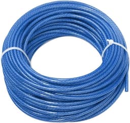Waslijn - Drooglijn Buiten - Kleding Drogen - Weerbestendig PVC - 50 meter - Blauw — thumbnail 1