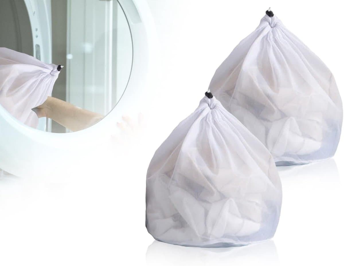 2 x Wasnetten 30 x 40 cm, Herbruikbaar, Dichte Mesh, Geschikt voor Wasmachine, Ideaal voor Kleding en Ondergoed — afbeelding 1