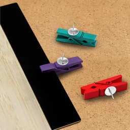 Allecto - Houten Multigekleurde Pin Knijpers - Decoratieve Kledingpin - 70 Stuks - Kleurrijk - Hobby en Projecten - Geschikt voor Muur en Foto’s — thumbnail 3