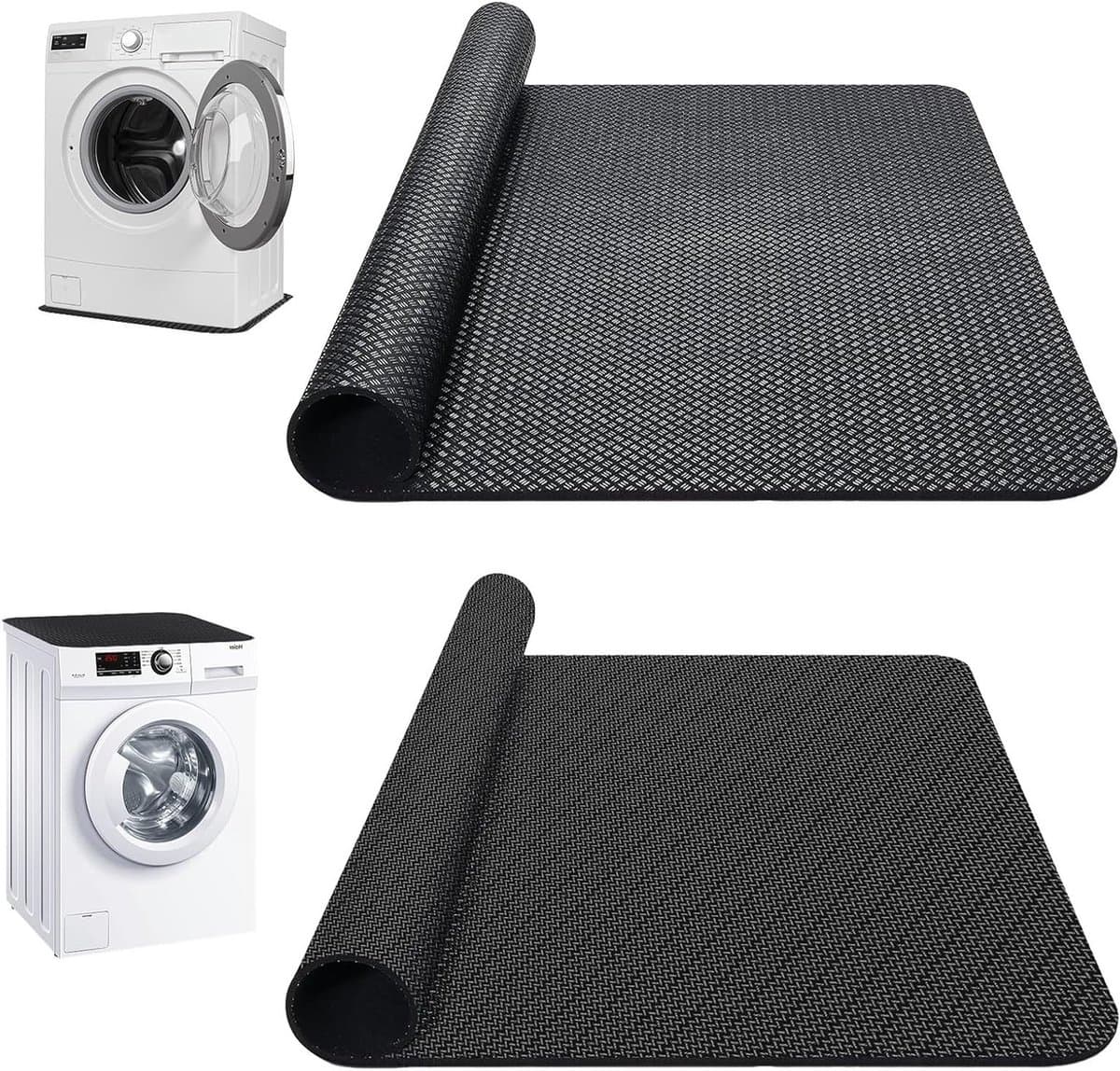Anti-vibratiematten voor wasmachines en koelkasten, 60 x 60 cm, slipvast en vloerbescherming — afbeelding 1