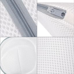 Waszak voor lingerie en ondergoed - 2-pack netwaszakken met draaghandvat voor de wasmachine, anti-deformatie en bescherming voor beha's en kleding — thumbnail 2
