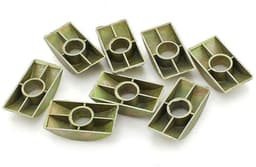 Dailygoods- Half Moon Washer 12 Stuks - Halve Maan Spacer - Meubel Connector - Gatdiameter 8mm - Bronzen Toon - Legering - Meubelmoer — thumbnail 3