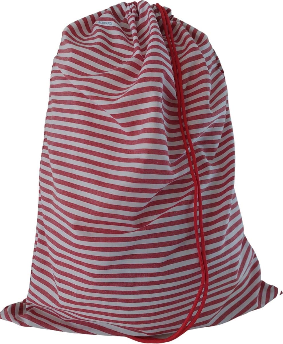 Bluvardi Katoenen waszak - XL- met trekkoord - Plage -red — afbeelding 1