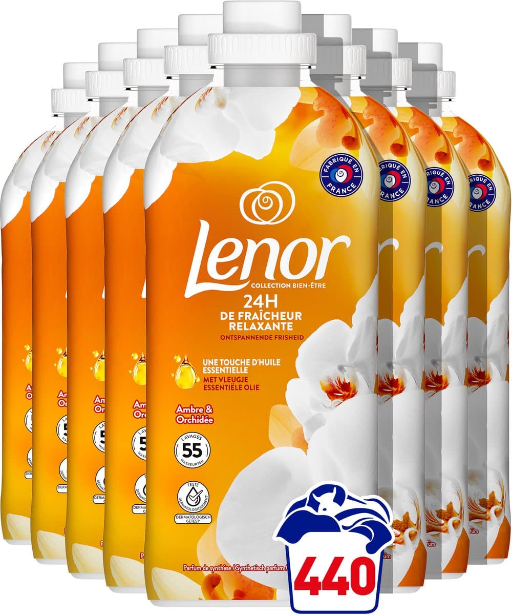 Lenor Wasverzachter Amber & Orchidee - 8 x 55 Wasbeurten — afbeelding 1