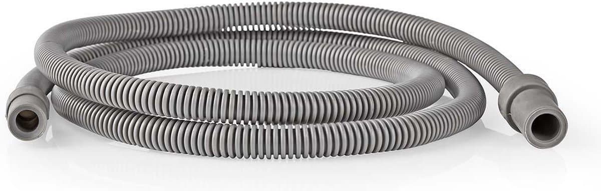 Nedis Afvoerslang - 8 mm - 10 mm - 1.50 m - Toepassing: Condensdroger - Kunststof / Rubberen - Grijs — afbeelding 1