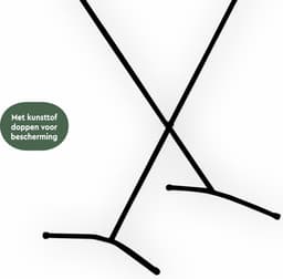 BRASQ Droogrek Staand Zwart - 8 meter - Wasdroger - Inklapbaar Wasrek - Staand Droogrek - Droogrekken - 90x53x83 cm — thumbnail 3