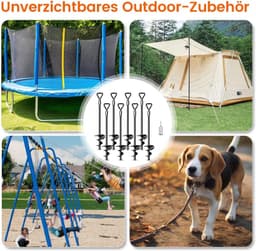 Heavy-Duty Grondankers Tentharingen voor Tentharingen - 8-pack - Hoge windbestendigheid — thumbnail 5