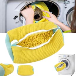 Maxenza Waszak Schoenen - Waszak Voor Schoenen - Wasnet Voor Schoenen - Waszakjes met rits - Voor 1 Paar Schoenen - inclusief Sneaker Whitener - Waszak groot - Delicaat Wasgoed - Schoenenwaszak - Met Rits En Hangende Ring - 39 x 19 cm - — thumbnail 2