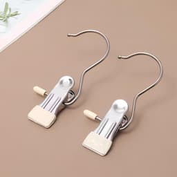 Mrs. Jones 20 stuks draagbare wasknijpers van metaal met haken tang voor sokken broeken schoenen handdoeken hoeden . — thumbnail 2