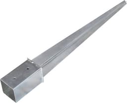 vidaXL - Grondpinnen - 12 - st - 8x8x76 - cm - gegalvaniseerd - staal - zilverkleurig — thumbnail 5