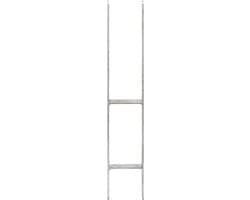 vidaXL - Grondankers - 6 - st - 10x6x60 - cm - gegalvaniseerd - staal - zilverkleurig — thumbnail 5