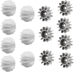 Elkuaie Droogballen - Wasdrogerballen - Voor Snellere Droging En Minder Kreukels - 14 Stuks - Voor Alle Textielsoorten Wit En Grijs — thumbnail 1