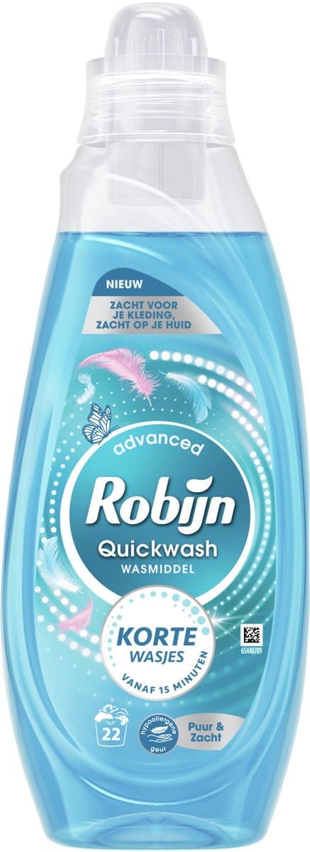 Robijn - Quickwash Vloeibaar Wasmiddel - Puur & Zacht - 22 wasbeurten — afbeelding 1