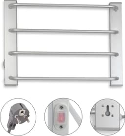 AMA® Elektrisch Droogrek - Droogrek - Verwarmd Droogrek - ‎54x40x11cm - Grijs — thumbnail 3