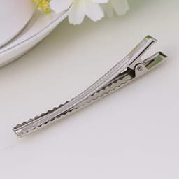 100 Stuks Zilveren Krokodillenklemmen 7,1 cm - Metalen Haarspeldjes voor Knutselen en Styling — thumbnail 2