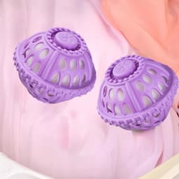 2 stuks Wasmachine wasballen - niet-wasmiddel droger en wasballen voor het verzachten van kleding, verminderen, anti- ontwerp voor thuis, universiteitsslaapzalen, camper, reizen, vakantie, gezinnen — thumbnail 2