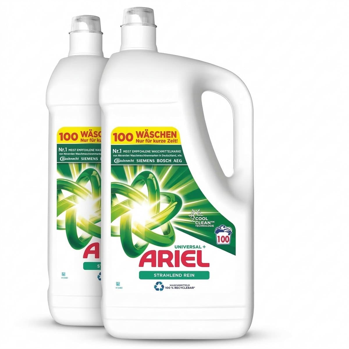 Ariel Universeel+ vloeibaar wasmiddel 10 liter 200 wasbeurten wasmiddel voor witte en bonte was krachtige reiniging frisse geur — afbeelding 1