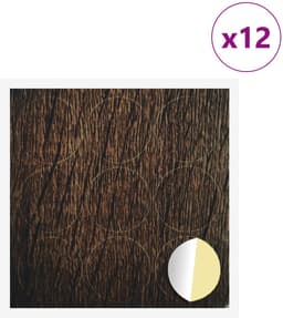 vidaXL - Zelfklevende - schroefcover - 12 - st - Bruin - Eiken - Ø - 20 - x - 0,5 - mm — thumbnail 1