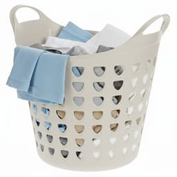 Excellent Houseware Flexibele wasmand - 3x - beige - 26 liter - kunststof - 40 x 41 cm — thumbnail 2