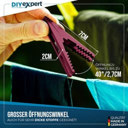 Stabiele Wasknijpers voor Waslijn en Droogrek - Duits Vakmanschap — thumbnail 5