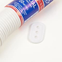 PVC Kledinglijnen - Waslijnen Polyester - Kleding Drogen - Stevig Polyester - 20 meter - Wit — thumbnail 2