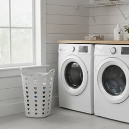 Excellent Houseware Flexibele wasmand - beige - 60 liter - kunststof - 47 x 50 cm — thumbnail 3