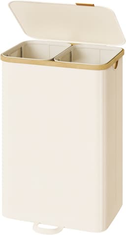 SONGMICS LCB532WD01 - Wasmand met Deksel - Uitneembare Waszak - 2 Vakken - 150 Liter Capaciteit — thumbnail 1
