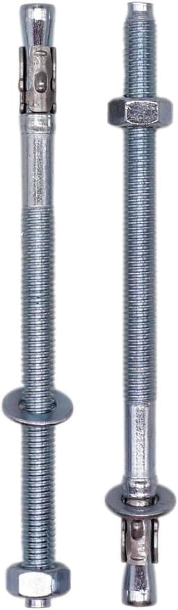 Wigankers M8 - Metalen inlegstiften - Beton bevestigen - Verzinkt staal - 95 mm — thumbnail 4
