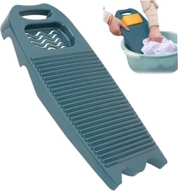 2 stuks Washer Board for Hand Washing, Plastic Washing Board with Soap Holder and Hanging Hole, Non-Slip Rectangular Laundry Board for Laundry Home School Dormitory Hand Wash，45*20*5cm — thumbnail 3