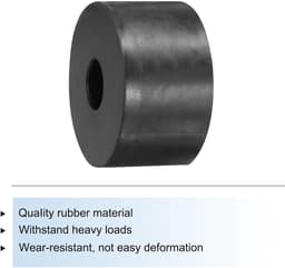 Rubberen afstandhouders - Trillingsdempers ringen - Apparatuur stabiliseren - Hoge belastbaarheid - 50x15x30mm - Zwart — thumbnail 5