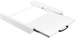 Stapelkit met Uitschuifbare Plank voor Wasmachine & Droger – Wit – Bodo — thumbnail 1