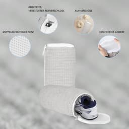 Inovra Plus - Herbruikbare wasmachine-zakken voor schoenen - Set van 2 - Efficiënte reiniging - Grijs — thumbnail 5
