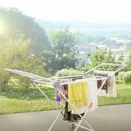 DailySupplies® Droogmolen met Voet voor Camping & Thuis - Wasrek Staand - Droogrek Inklapbaar - Grijs — thumbnail 4