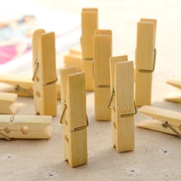 120 bamboe wasknijpers - 6x1,2 cm verdikte wasknijpers - antislip wasknijpers - voordelige familieverpakking — thumbnail 5