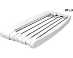 RFWR® Uitschuifbaar Wanddroogrek 100 cm - Opvouwbaar Kledingrek voor Binnen en Buiten