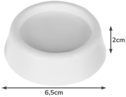 Trillingsdempers wasmachine – Set van 8 stuks – Wit – Voetjes wasmachine & droger – Wasmachine demper – Anti trillings / vibratie dempers pads – Antislip rubber – Trillingsmat – Antislipmat - Schokdempers wasmachine — thumbnail 4