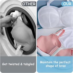 Waszakjes met rits - waszakken voor wasgoed - Wasnetten - Waszakje Lingerie - waszakje bh - waszakjes wasgoed - Wasnetje -Wassorteerder - Waszak Bh - BH zakjes - waszakjes met rits voor bh - BH Waszakken - 3 Stuks — thumbnail 4