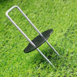 Dailygoods- Grondankers 50 Stuks - Roestvrij Staal - Gegalvaniseerd - Camping Haringen - Bevestigingshaken - 200 mm Lang - 40 mm Breed - Tuinnagels — thumbnail 2
