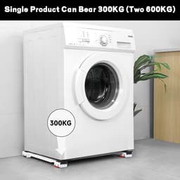 Verstelbaar Onderstel met Wielen voor Wasmachine en Koelkast - 300 kg — thumbnail 3