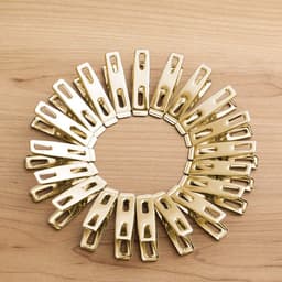 Wasknijpers Roestvrijstaal - Metalen Clips - Kleding Drogen - Roestbestendig Materiaal - 50 Stuks - Goud — thumbnail 3