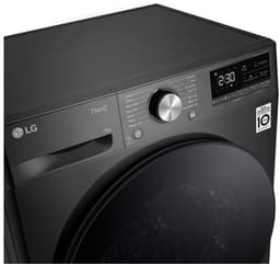 LG RH90V9ZVEN warmtepompdroger 9kg Zwart - Zelfreinigende condensor - Dual Inverter Heat Pump voor energiezuinig en zorgvuldig drogen - Eco Hybrid, sneller drogen of extra energiebesparing. Energieklasse A+++ — thumbnail 5