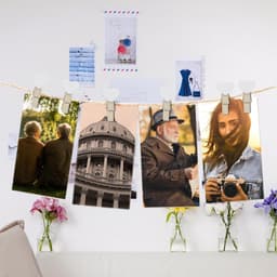 20 Stuks Mini Houten Knijpers met Touw voor Foto Decoratie en Knutselen — thumbnail 2