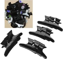 12x Zwarte Haarclips Professioneel Klemmen voor Knippen en Stylen — thumbnail 3