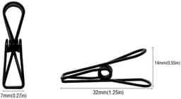 Unyqoos® Set van 25 multifunctionele metalen clips voor waslijn en meer — thumbnail 2