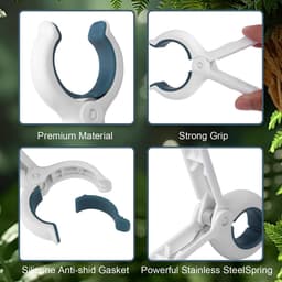 12 Stuks - Wasknijpers - Winddichte Handdoekklem - Grote badhanddoekklem - Droogrek knijpers - Wasrek knijpers - Kunststof Wasknijpers - Binnen en buiten - Multicolor — thumbnail 5